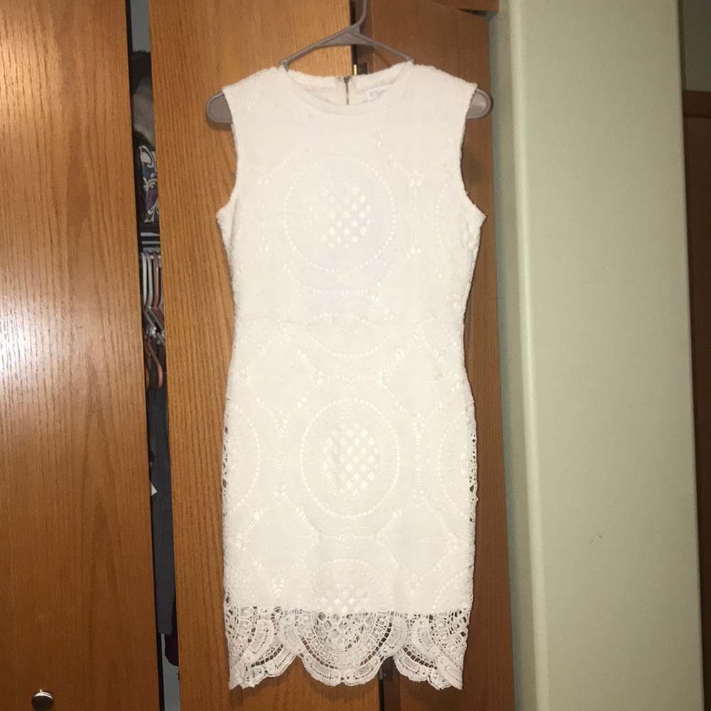 White lace dress